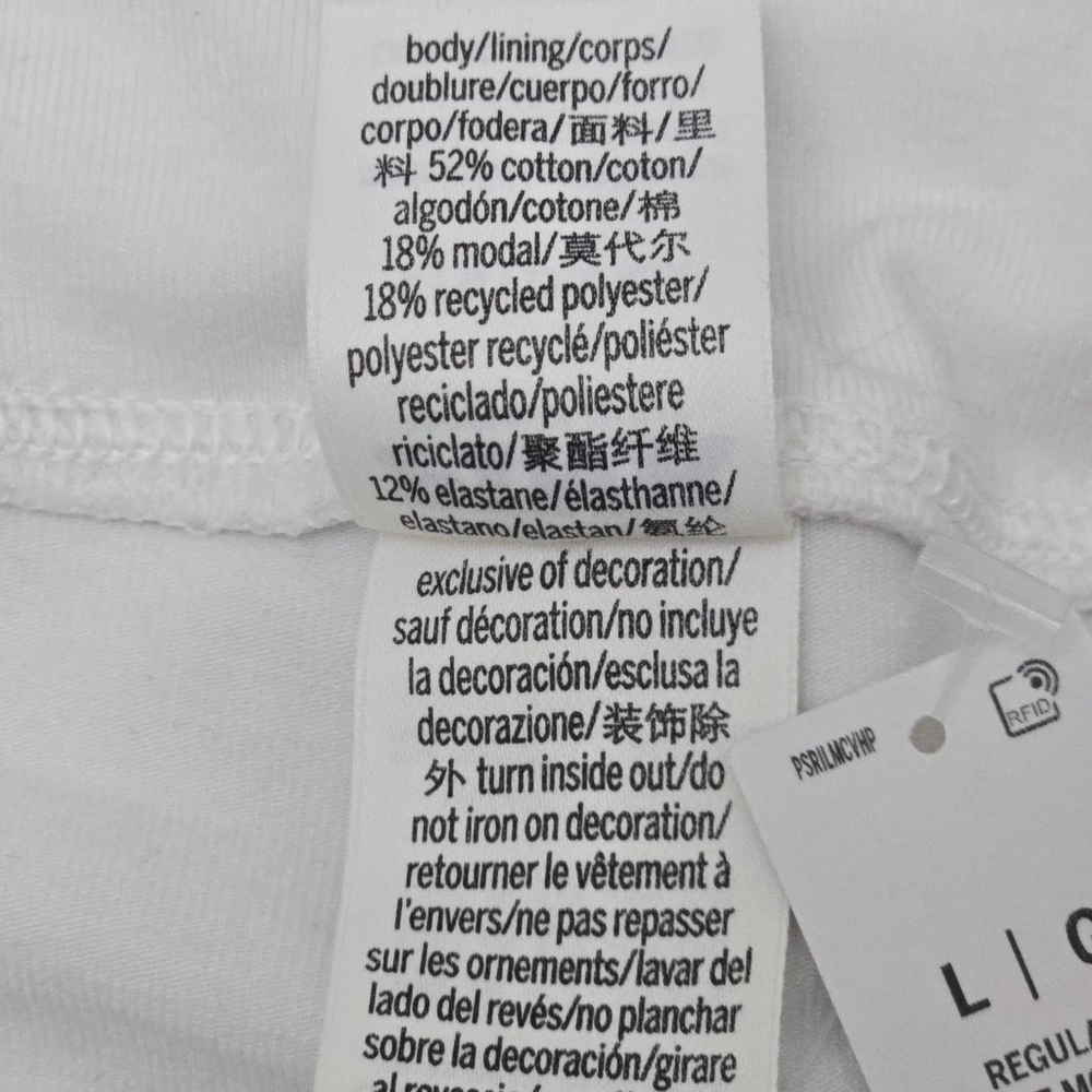NWT Victoria's Secret PINK Large White Skort  Foldover Skirt Built-In Shorts L - Picture 4 of 9